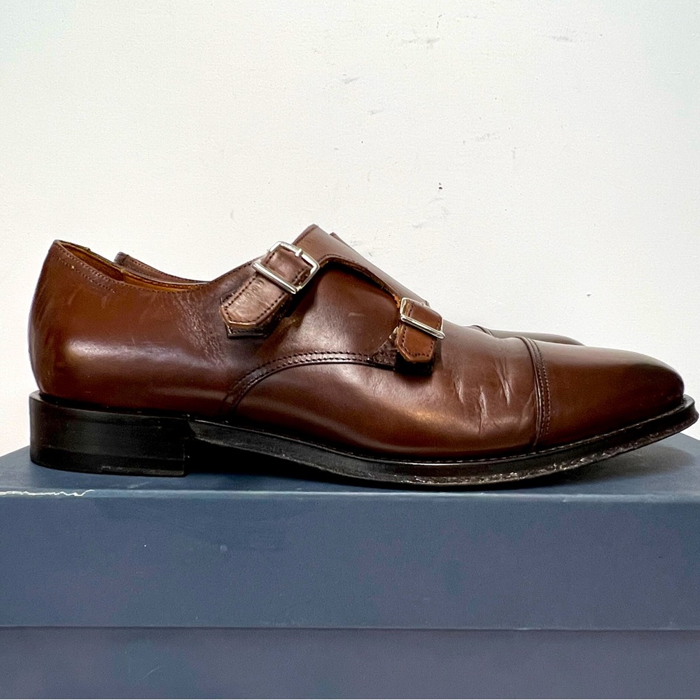 Suit supply Brown Double Monk Strap Dress Shoes